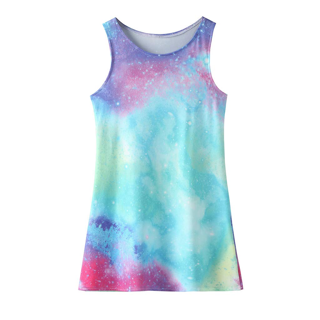 Summer Casual Sleeveless Princess Print Dress for Toddler Girls - Perfect for Parties, Playdates & Outdoor Adventures