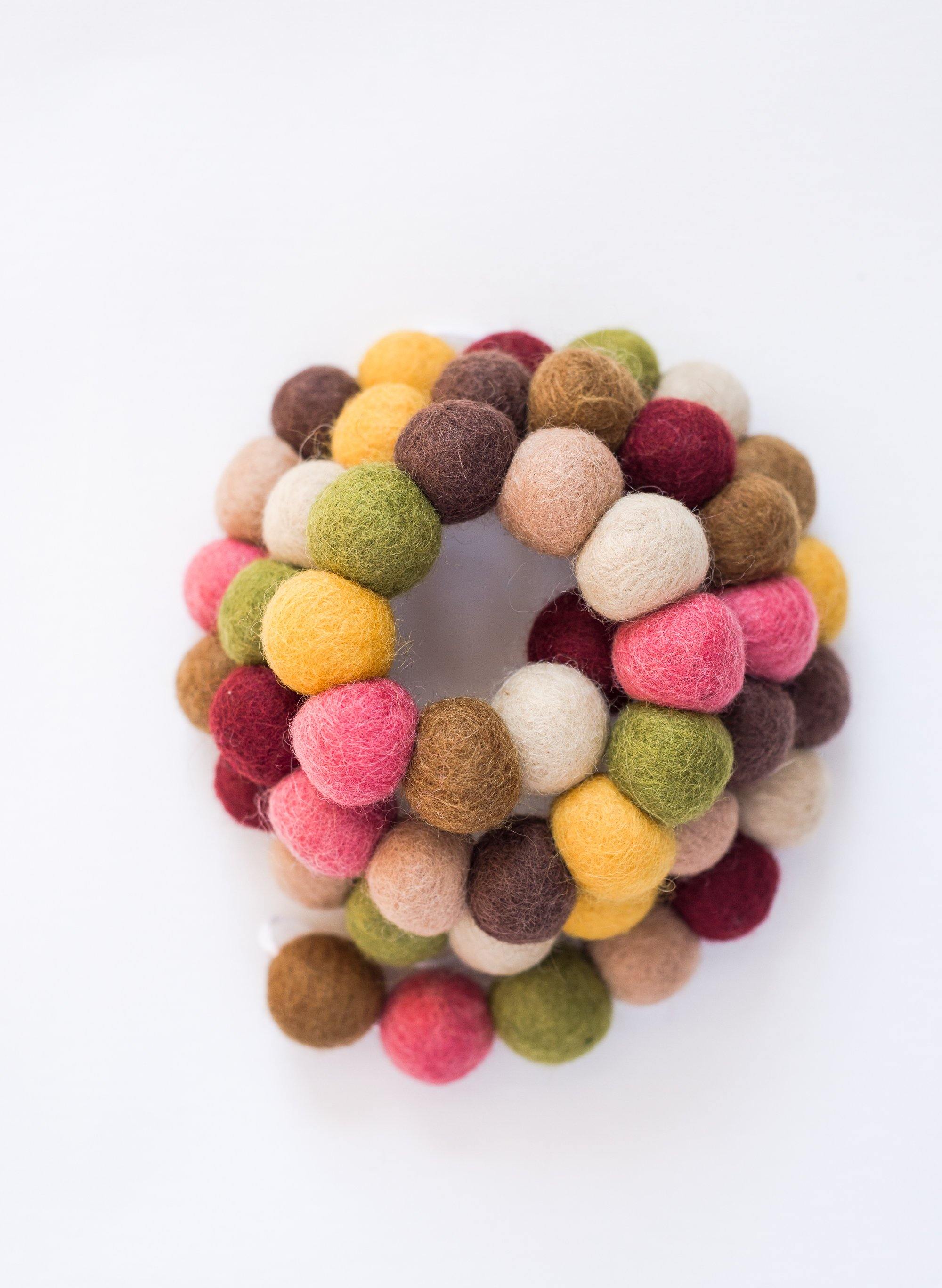 Autumn Leaf Garland Decor - Fall Harvest Party Decorations for Home, Thanksgiving, Halloween & Seasonal Festive Events