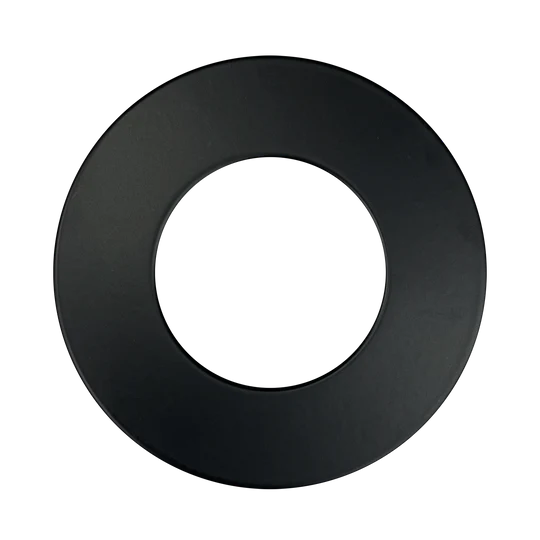 Luxrite LR23850 3-Inch Round Black Trim for Canless Mini Panel Wafer Spotlight - Perfect for Recessed Ceiling Lighting in Living Room, Kitchen & Bedroom