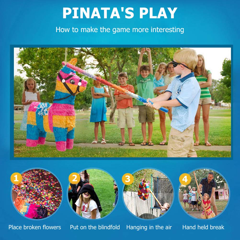Amosfun Creative Sugar Filled Pinata Toy - Smashing Party Game for Kids Birthday & Outdoor Activities - Perfect for Birthday Parties, Backyard Fun & Family Gatherings