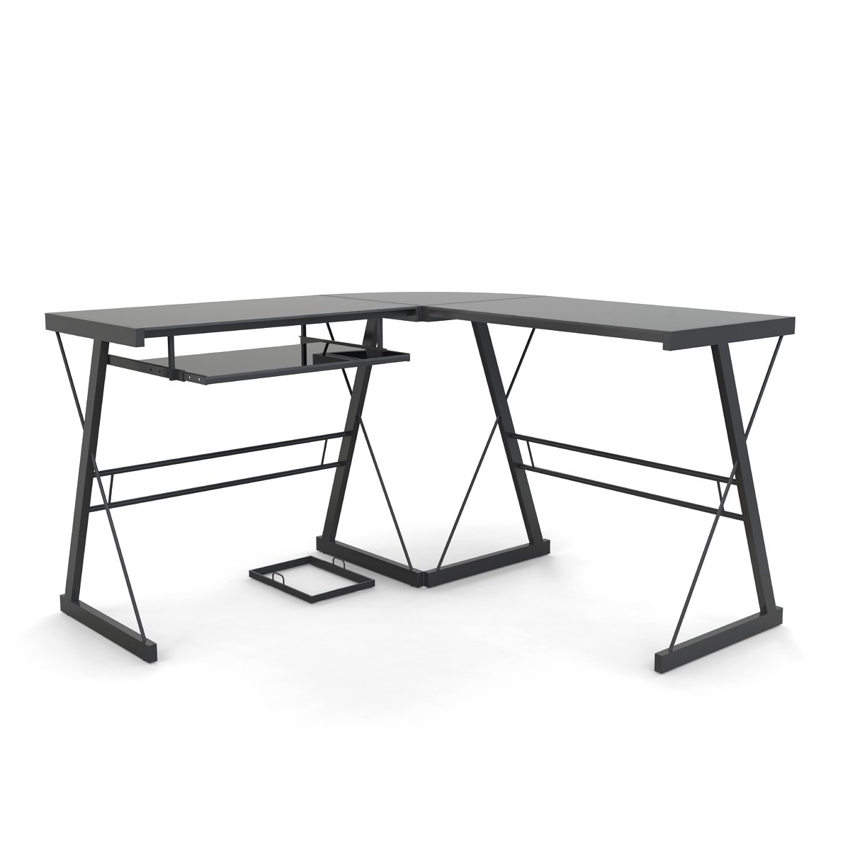 Ryan Rove Black Computer Desk for Home Office