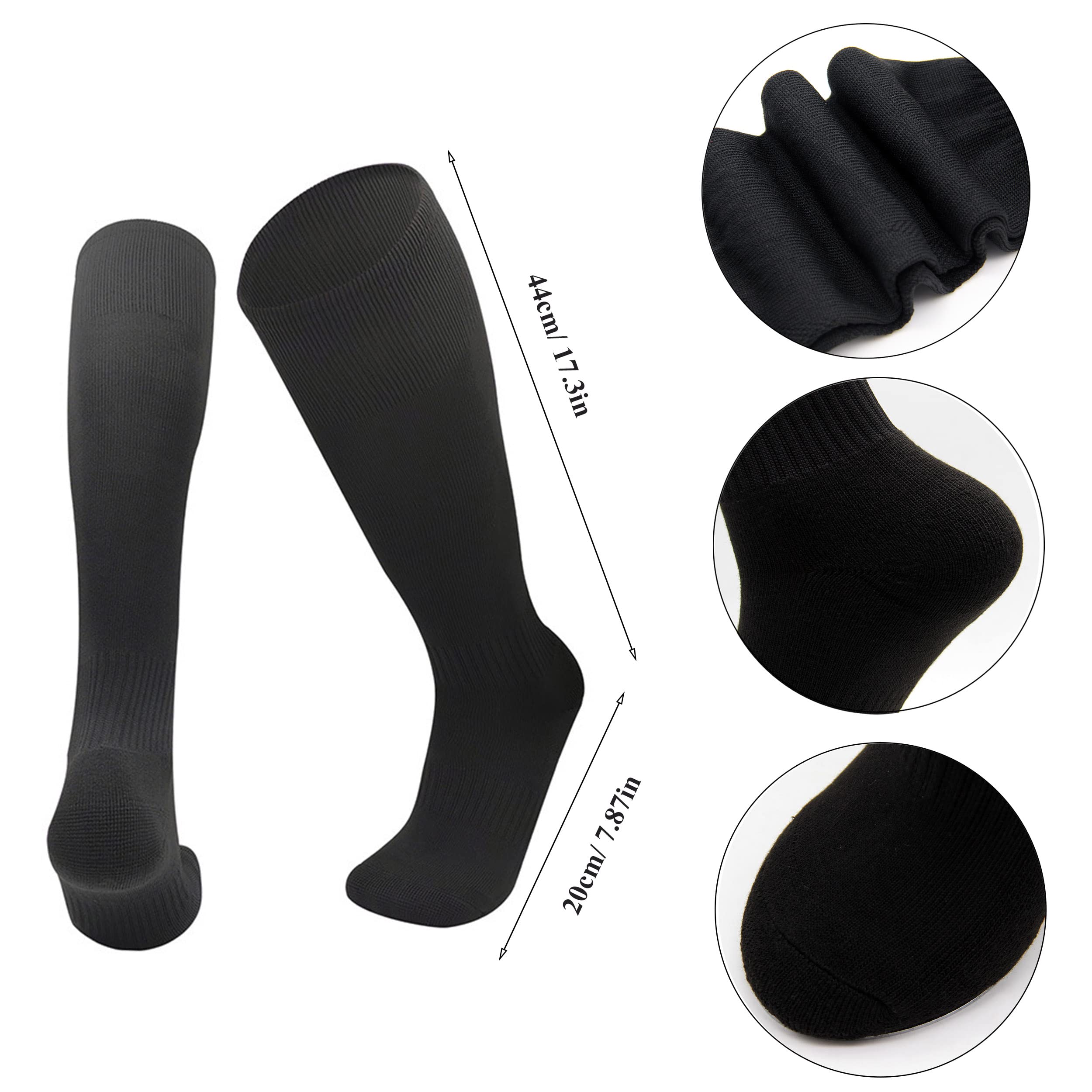 XTBPQMX Baseball & Softball Socks with Belt Combo Set - 2 Pairs Cushioned Athletic Socks + Adjustable Belt for Men & Women - Perfect for Baseball, Softball, Soccer & Multi-Sport Activities
