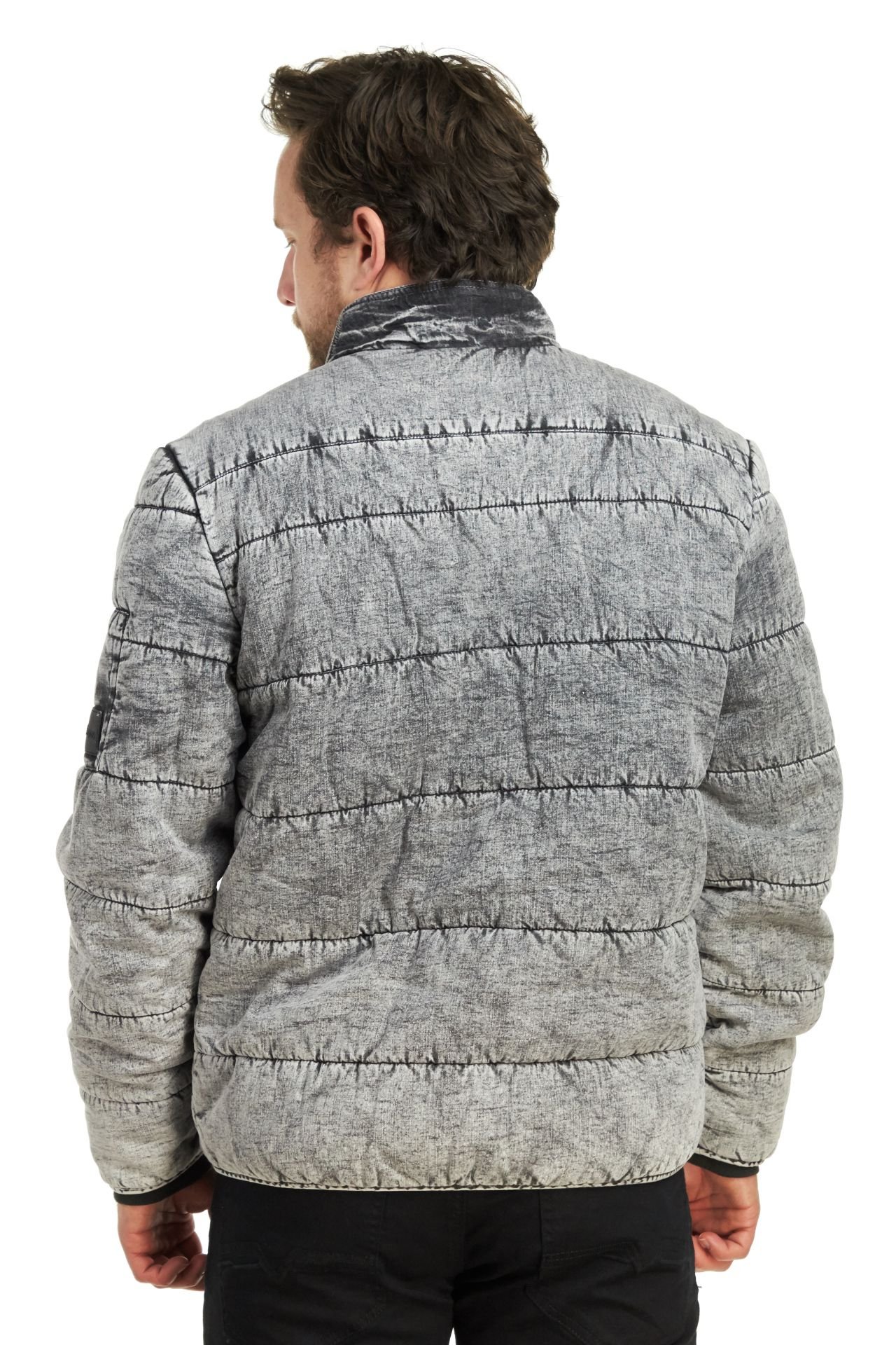 Calvin Klein Men's Quilted Stand Collar Jacket - Gray Dust, X-Large | Winter Warm Puffer Coat for Casual Outfits & Outdoor Activities