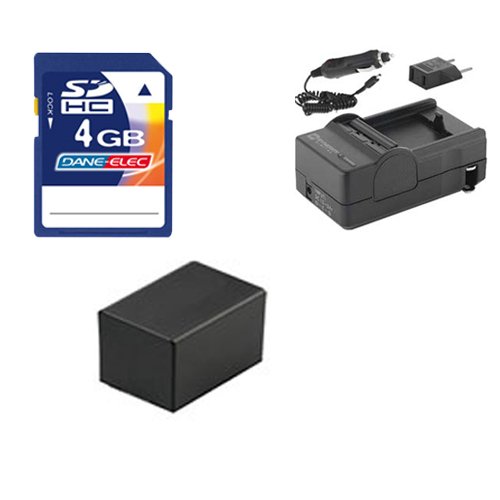 Canon Vixia HF R400 Camcorder Accessory Kit with 4GB Memory Card, Charger & Battery - Perfect for Travel Vlogging, Family Events and HD Video Recording