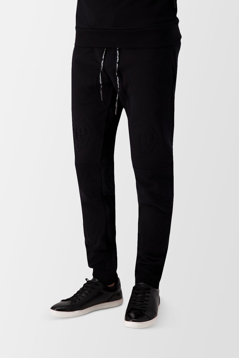 Philipp Plein Black Statement Jogging Pants for Men - Stylish Athletic Trousers with Bold Design - Perfect for Gym, Running & Casual Streetwear