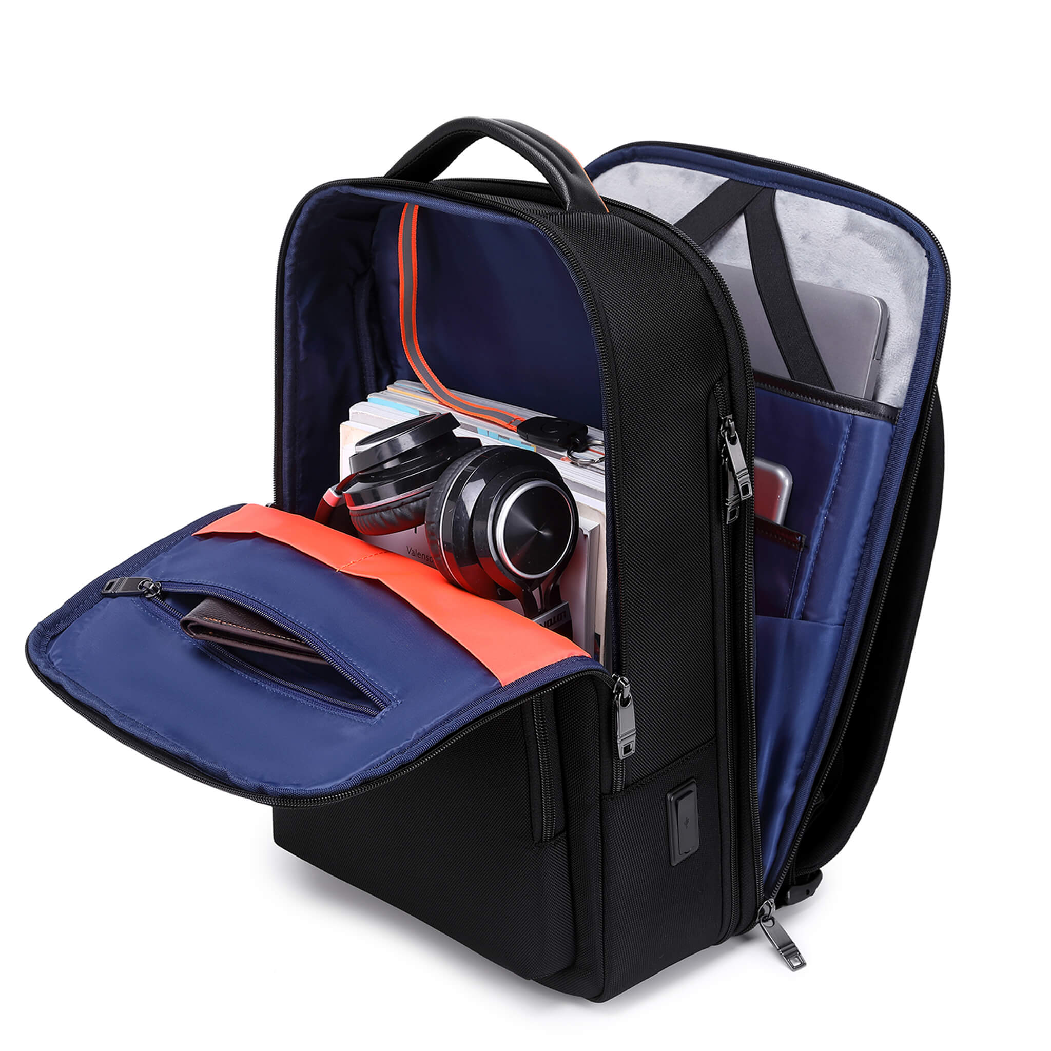 TPB003 Troop London Urban Expandable Laptop Backpack - 17 Inch Water-Resistant Business & College Backpack for Men & Women - Perfect for Work, Travel & School Commute