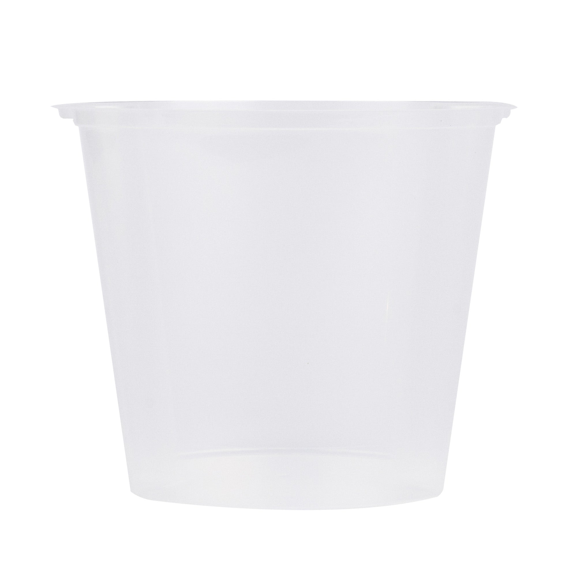 24 oz Round Clear Plastic Insert for 32, 40 & 48 oz Soup Containers - Microwave Safe, BPA Free (50 Count) - Perfect for Restaurants, Catering & Takeout Meals