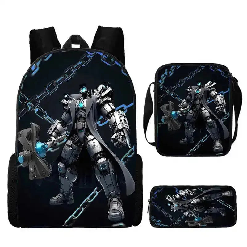 Custom Skibidi Backpack Set for School, Travel & Outdoor Adventures - Durable & Stylish Kids & Teens Backpack