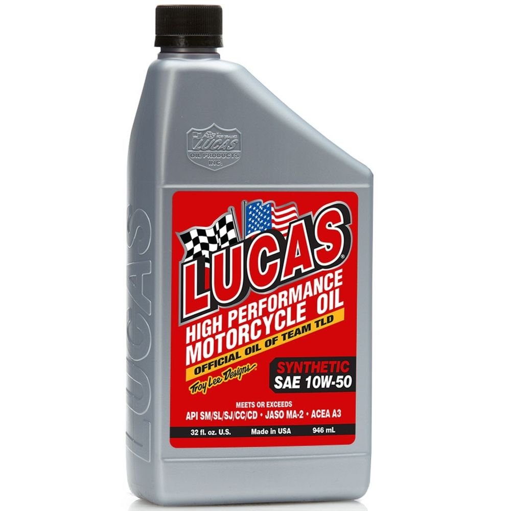 Lucas Oil 10716-6PK High Performance Synthetic Engine Oil - 1 Quart (6 Pack) for Cars, Trucks & Motorcycles | Improved Engine Protection & Fuel Efficiency