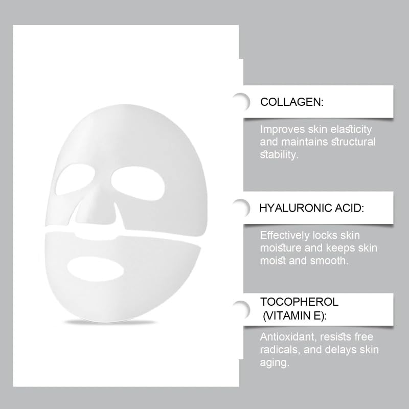 Collagen Deep Hydrating Overnight Face Mask - Anti-Aging Moisturizing Facial Treatment for Glowing Skin | Perfect for Nighttime Skincare Routine & Dry Skin Relief