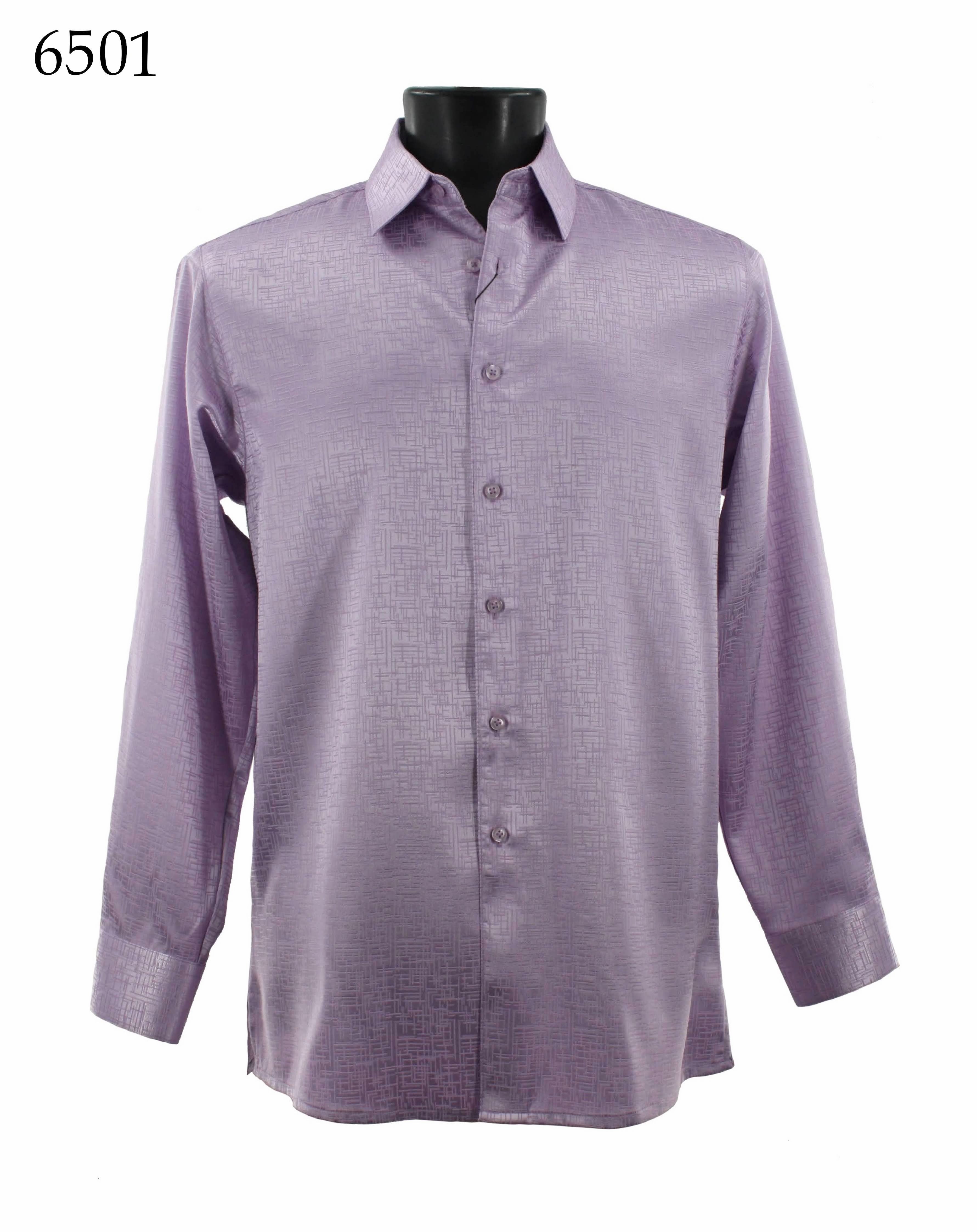 Bassiri Men's Long Sleeve Casual Shirt 6501 - Comfortable Office Wear & Outdoor Activities