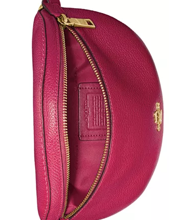 Coach Pebble Leather Fanny Pack for Women | Crossbody Bag for Travel, Gym & Everyday Use