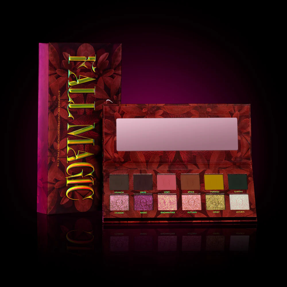 Fall Magic Eyeshadow Palette - 12 Highly Pigmented Matte & Shimmer Shades for Autumn Makeup Looks | Perfect for Halloween, Thanksgiving & Holiday Parties