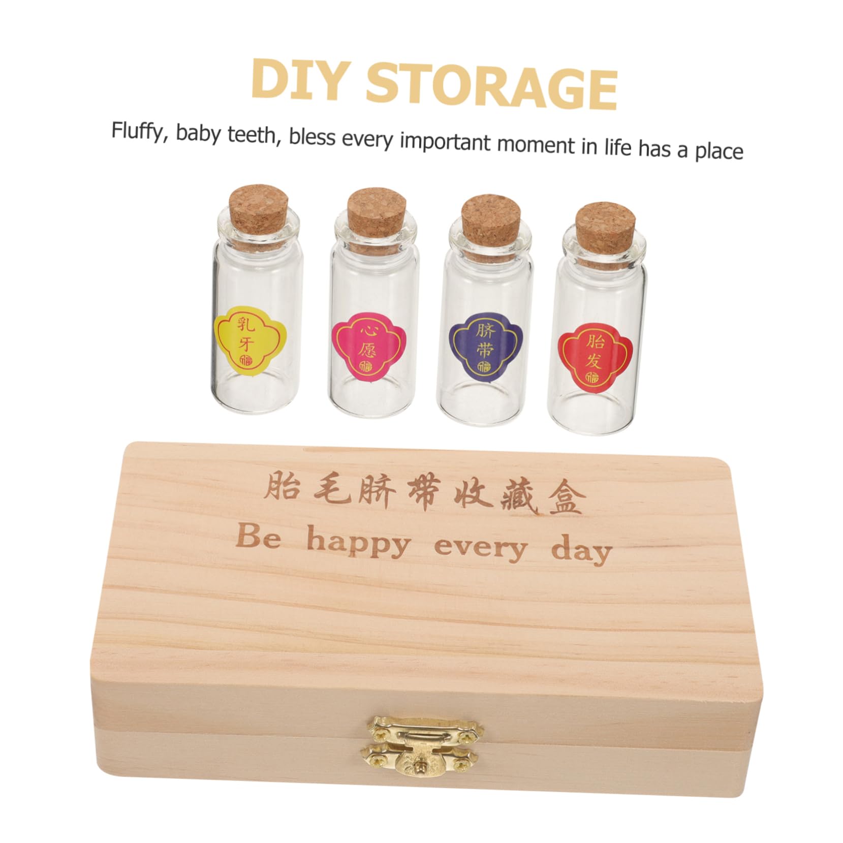 GREENADSCAPE Wooden Tooth Box Holder - Keepsake Container for Baby Teeth, First Tooth, and Tooth Fairy Gifts - Perfect for Memory Preservation and Kids' Dental Milestones