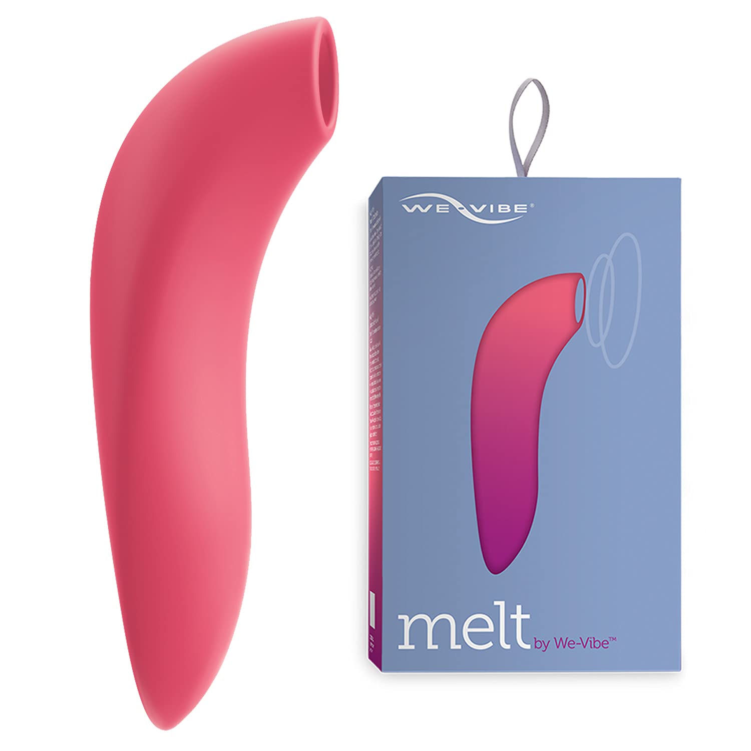 We-Vibe Melt Clitoral Stimulator - App Controlled Clit Sucker Vibrator for Women & Couples | 12 Intensity Levels, Long Distance Play | Pink Adult Sex Toy for Solo & Partner Use - Perfect for Bedroom Fun & Remote Intimacy