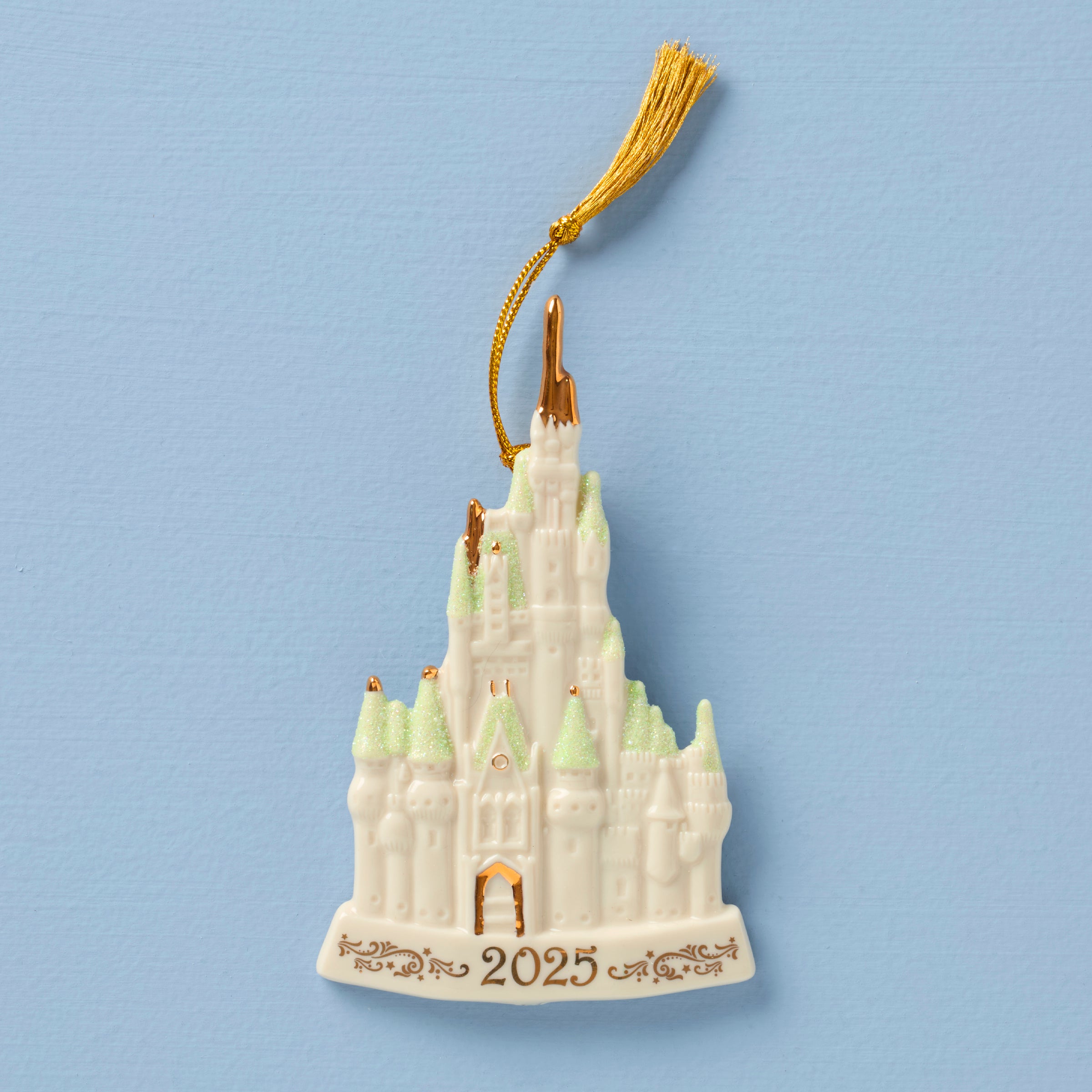 2025 Disney Cinderella Castle Christmas Ornament - Elegant Holiday Decor for Tree, Gift, or Home Display