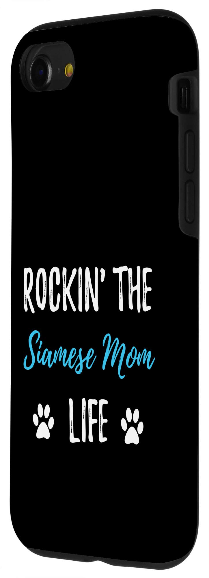 Funny Cat Lovers Phone Case for iPhone SE (2020)/7/8 - Siamese Cat Design - Perfect Gift for Cat Moms & Pet Lovers - Cute Protective Cover for Work, School & Daily Use