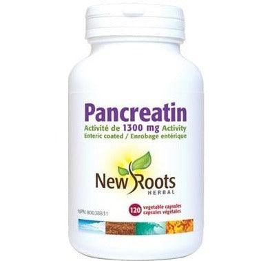 New Roots Pancreatin 120 Veggie Caps - Digestive Enzyme Supplement for Gut Health & Protein Digestion - Supports Bloating Relief & Nutrient Absorption