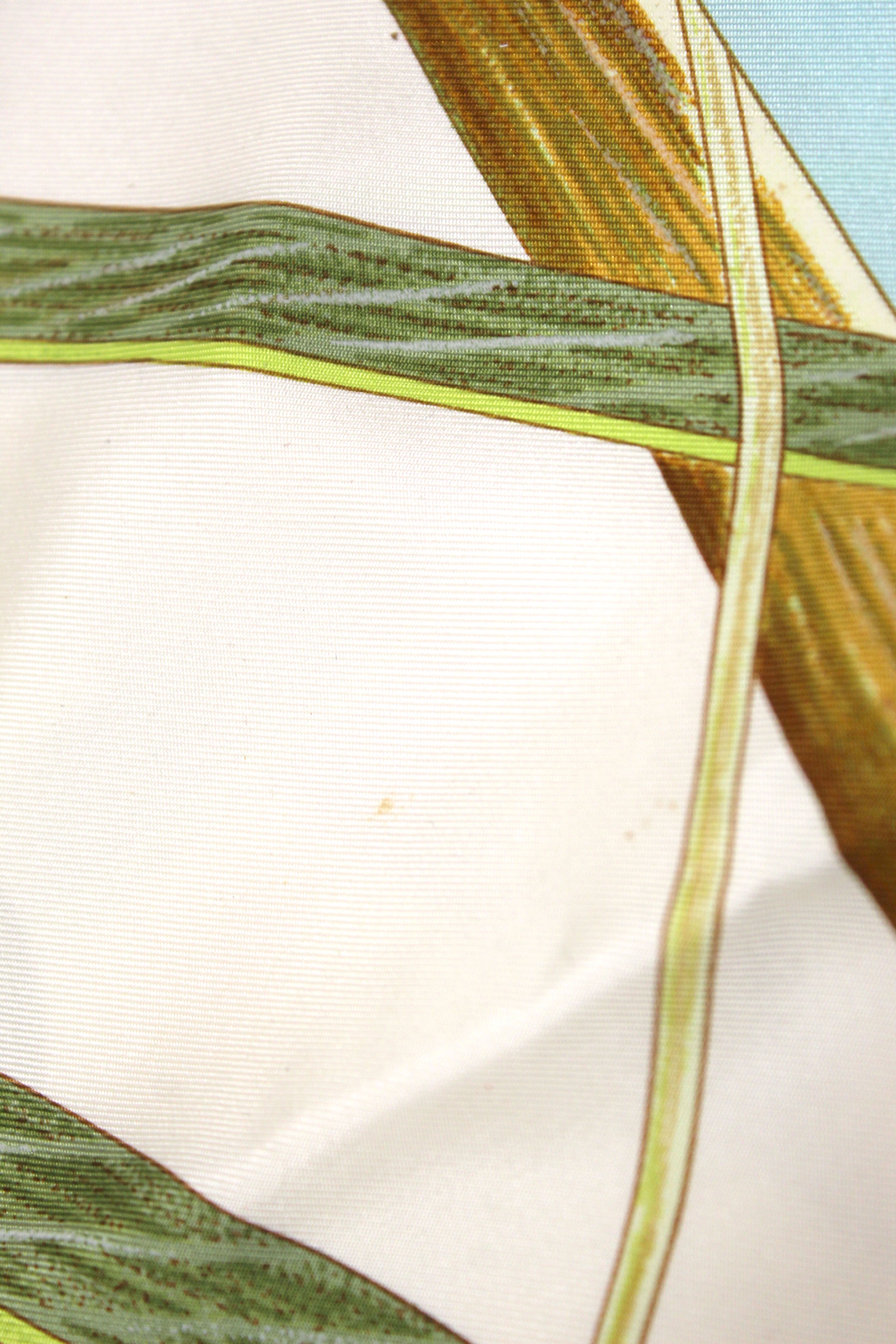 Authentic Hermes Silk Scarf - Jardin Creole Design 90cm - Luxury Fashion Accessory for Women, Perfect for Gifts, Parties, and Everyday Elegance