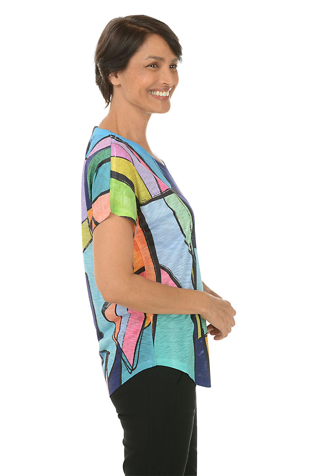 Petite Vita Short Sleeve Slub Knit Top for Women - Soft Casual T-Shirt for Everyday Wear | Perfect for Summer Outfits, Date Nights & Weekend Errands