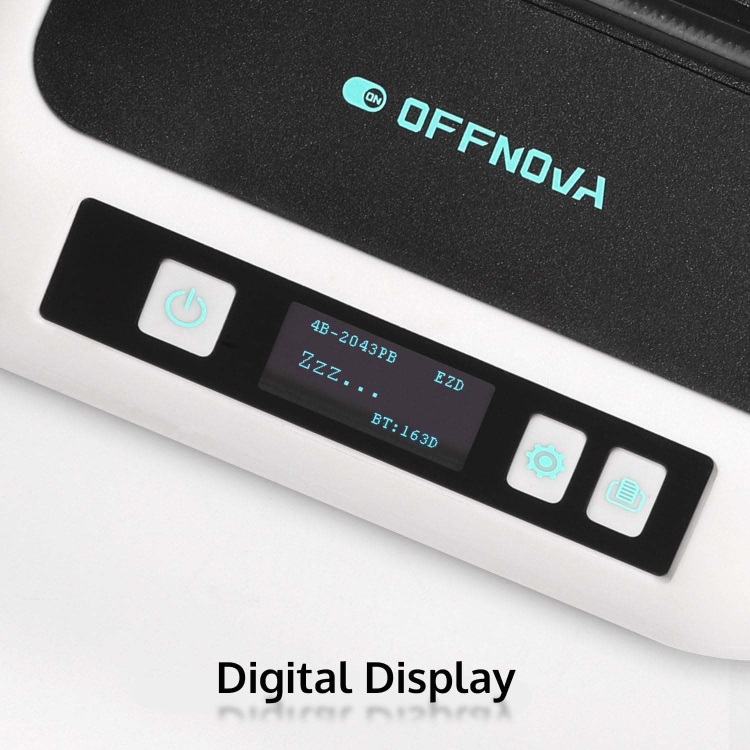 OFFNOVA 3 Inch Portable Bluetooth Thermal Label Maker with Tape - Barcode, Address, Mailing & Product Label Printer for Office, Home & Small Business - Compatible with Phone & PC - Perfect for Shipping, Inventory & Organization