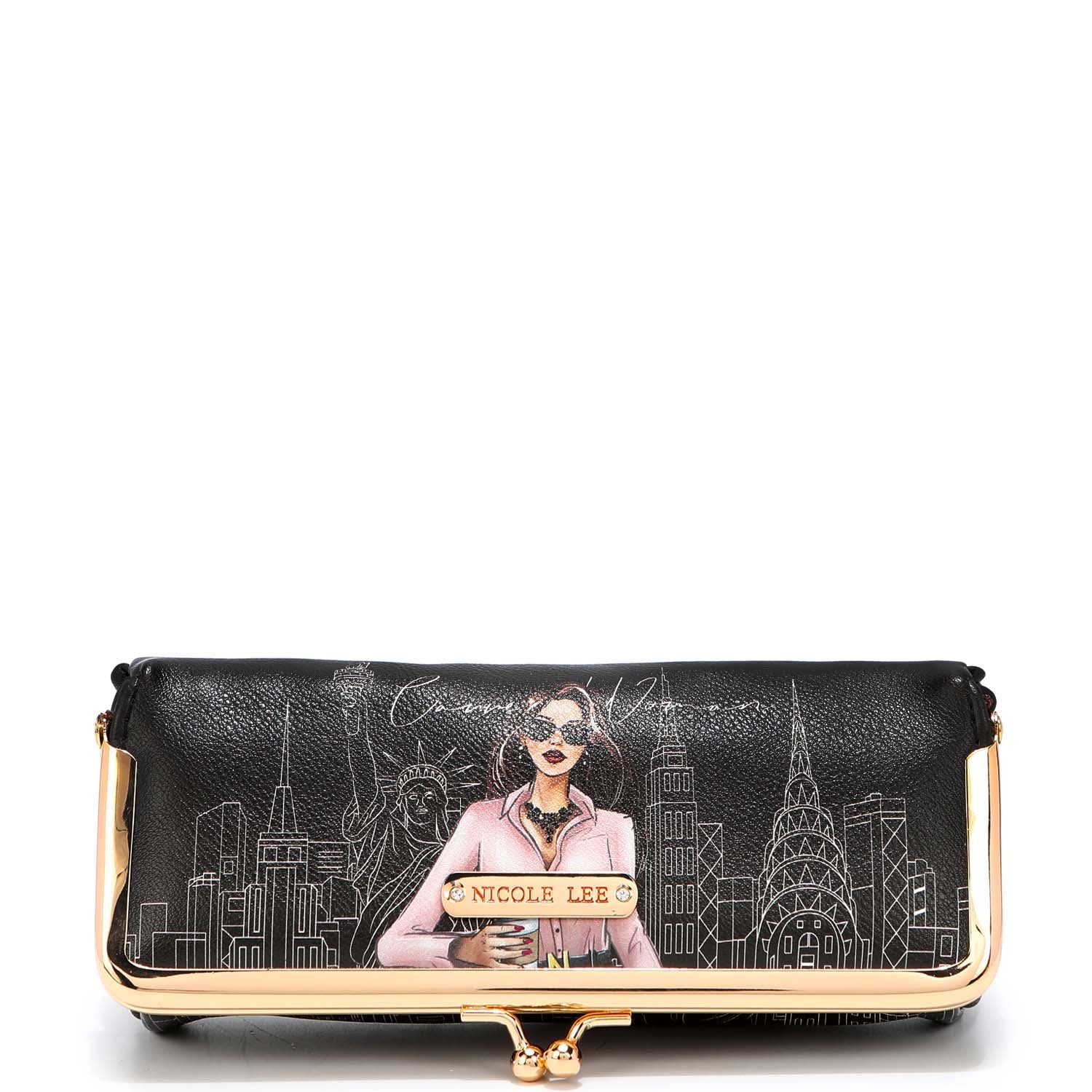 KISS LOCK MAKEUP CASE - Portable Cosmetic Organizer for Travel, Home & Professional Use | Waterproof Vanity Box with Mirror for Makeup Brushes & Beauty Essentials