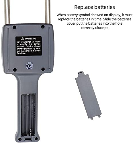 Hay Moisture Meter Tester - Digital Detector for Alfalfa, Pasture, Straw & Grass - Accurate Moisture Measurement for Farming, Forage & Animal Feed - Perfect for Agriculture, Livestock & Hay Storage