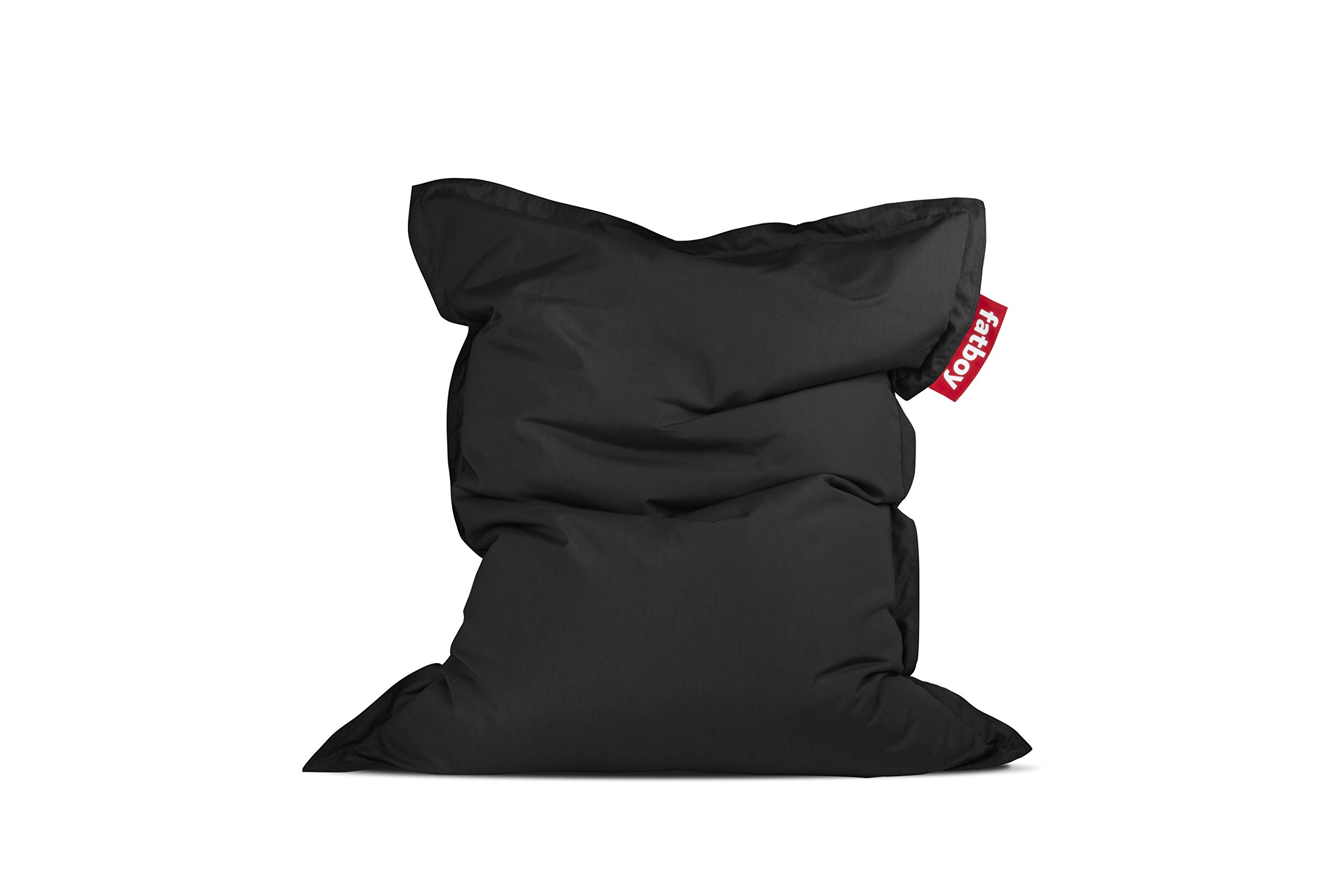 Fatboy Original Slim Outdoor Bean Bag Lounge Chair - Waterproof & Lightweight, Perfect for Patio, Poolside, or Backyard Relaxation - Black