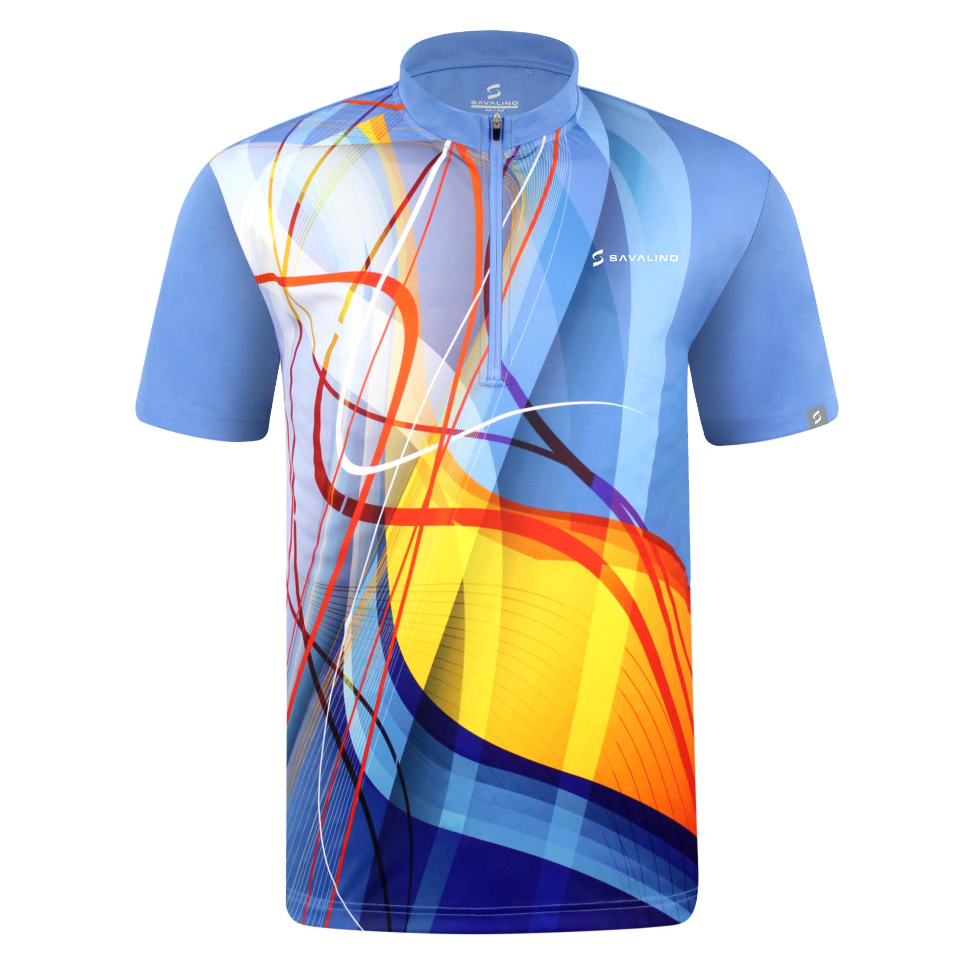Men's Quick Dry Bowling Jersey - Sublimation Shirts for Bowling Teams (Sizes S-6XL, Blue) | Perfect for Bowling Leagues & Tournaments