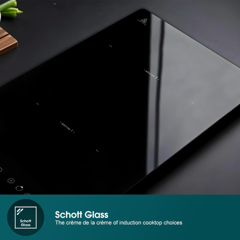 EuropAce EIH7603E 7 Series 60cm Built-in Induction Cooktop - Fast Heating, Energy Efficient, Touch Control - Perfect for Modern Kitchens & Small Spaces