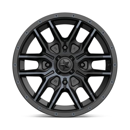 MA43 15X7 4X110 Satin Black TTCC 10MM Offset Wheel - M43-05710 | Perfect for Jeep Wrangler, Chevy Silverado & Ford F-150 Custom Upgrades