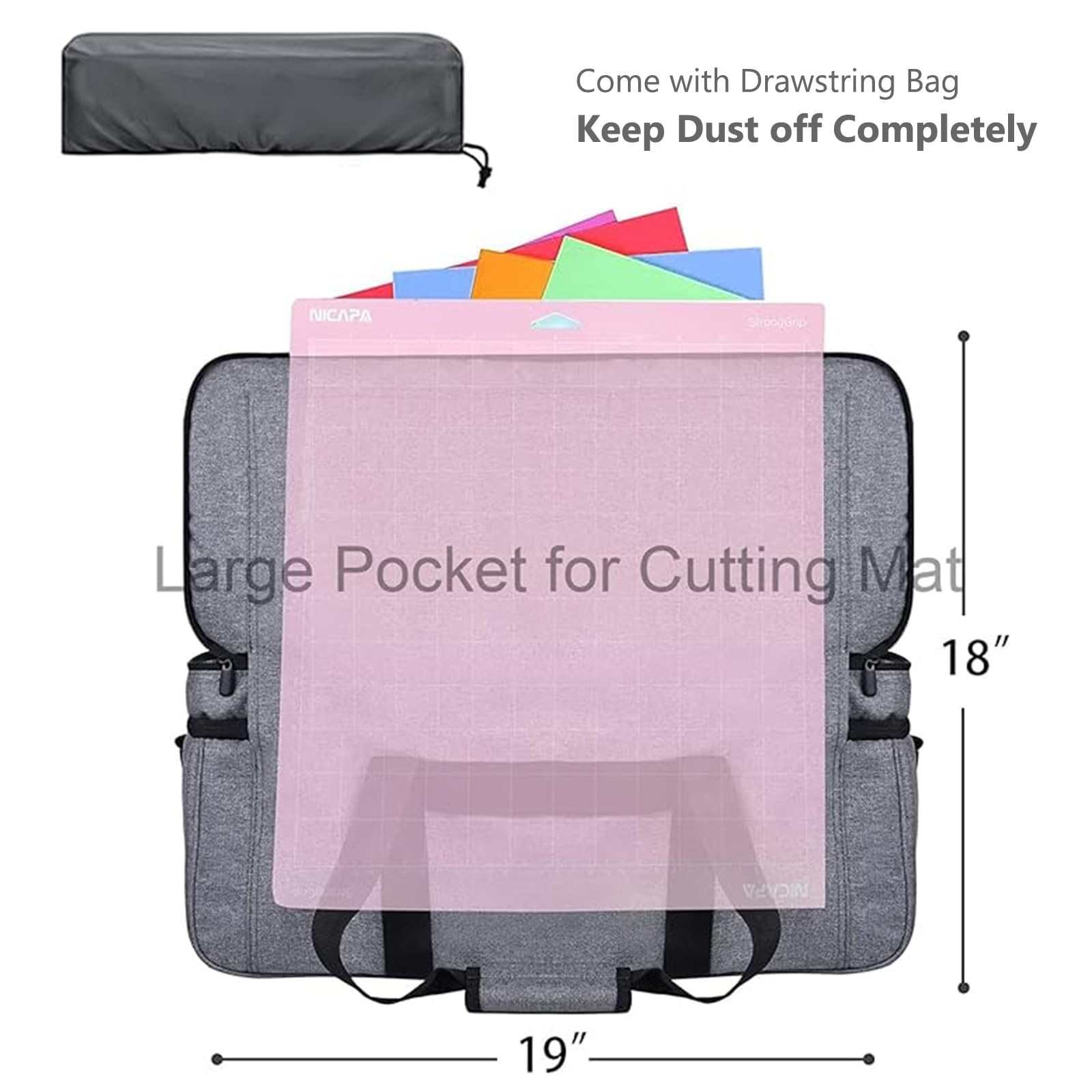 Premium Cushioned Carrying Case Bag for Cricut Maker 3/Maker, Explore Air 2/Explore 3 - Durable Organizer for Cricut Accessories & Tools - Perfect for Crafting, Travel, and Storage