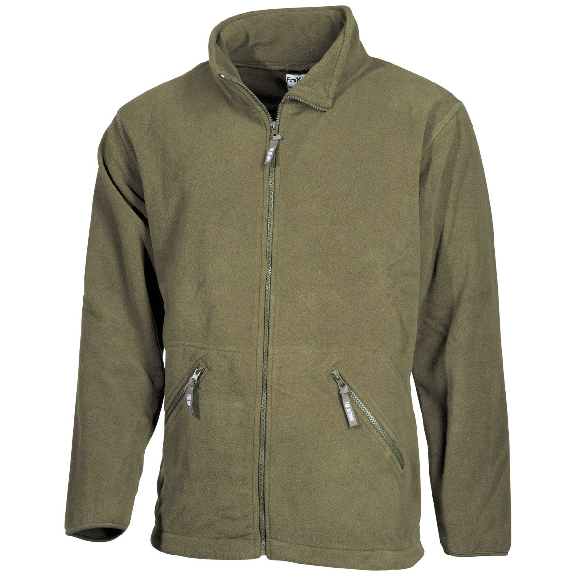 Fox Outdoor Fleece Jacket - Olive Green for Hiking & Camping