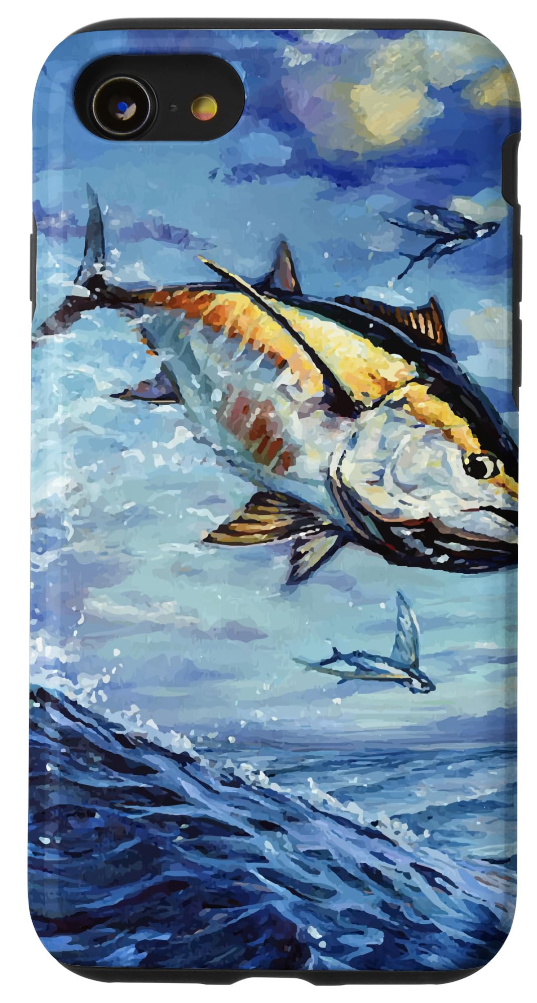 iPhone SE (2020) / 7 / 8 Cute Bluefin Tuna Fishing Case - Durable Protective Phone Cover for Deep Sea Fishing Enthusiasts | Perfect Gift for Anglers & Marine Life Lovers