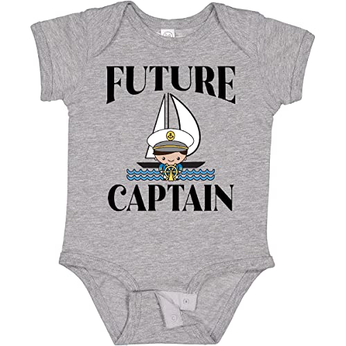 Inktastic Adorable Baby Boy Sailing Captain Outfit - 100% Cotton Bodysuit for Newborns & Infants | Perfect for Nautical Theme Parties, Photo Shoots & Everyday Wear