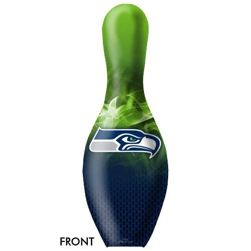 NFL Seattle Seahawks Bowling Pin Set - Officially Licensed Football Team Collectibles for Fans | Perfect for Game Day Decor, Sports Themed Parties, and Man Cave Displays