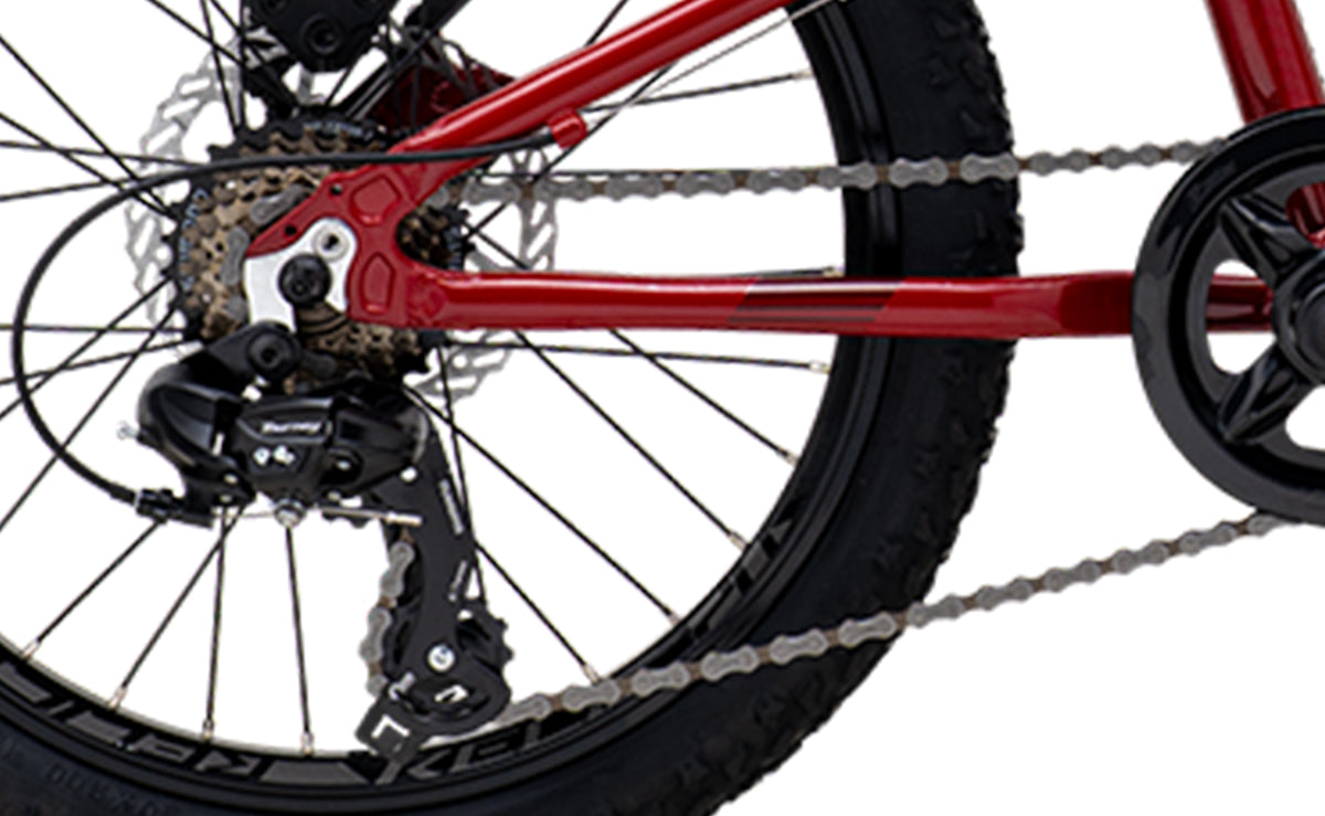 Polygon Relic 20 Kids Mountain Bike - 24 Inch Wheels, Lightweight Aluminum Frame, 7-Speed Gears for Boys & Girls Ages 8-12 | Perfect for Trail Riding, Backyard Adventures & Beginner Off-Road Cycling
