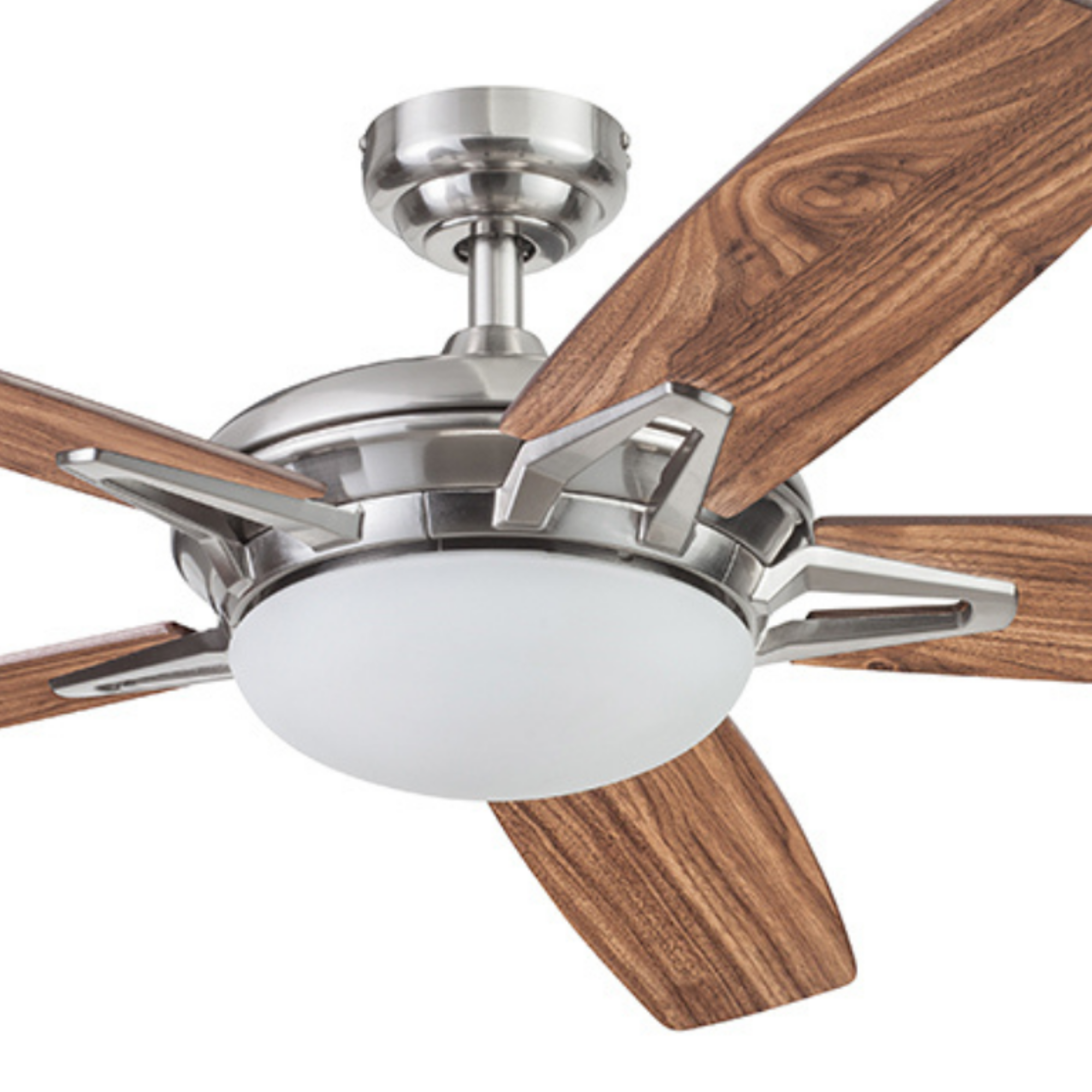 52 Inch Clancy Brushed Nickel Ceiling Fan with Remote Control - Perfect for Living Room, Bedroom, and Office Cooling & Air Circulation