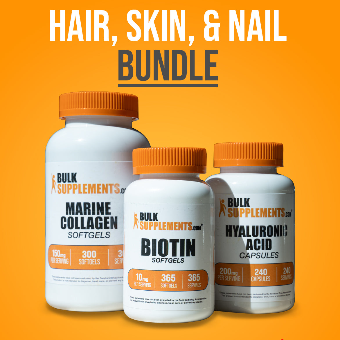 Premium Hair, Skin & Nail Growth Supplement Bundle - Biotin Collagen & Keratin for Stronger Hair, Clear Skin & Healthy Nails - Perfect for Daily Beauty Routine & Wellness Support