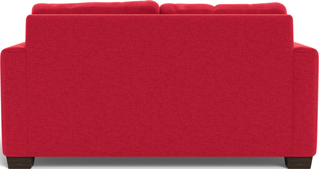 Track 62 Loveseat - Modern 2-Seater Sofa for Small Spaces, Comfortable Fabric Couch with Sturdy Wooden Legs - Perfect for Apartments, Living Rooms and Cozy Home Decor