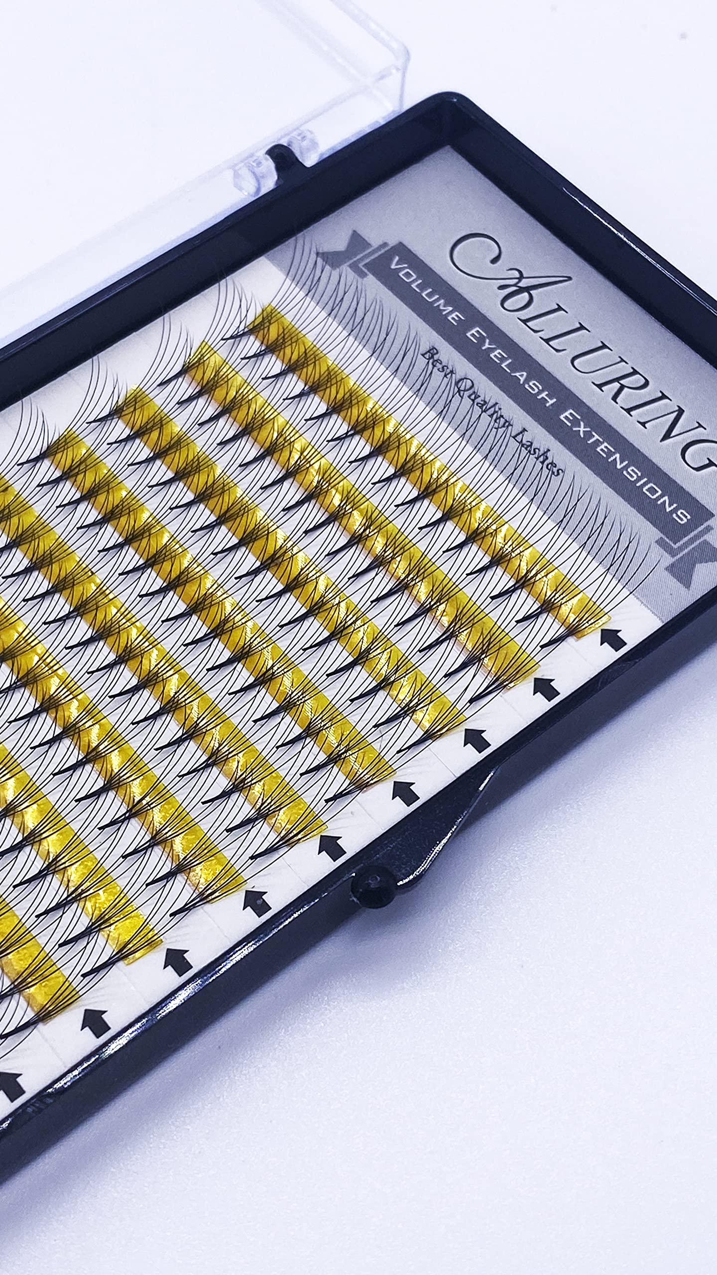 5D Eyelash Extensions - Alluring Volume Lashes D Curl 10mm for Dramatic Eye Makeup | Perfect for Weddings, Parties & Special Occasions