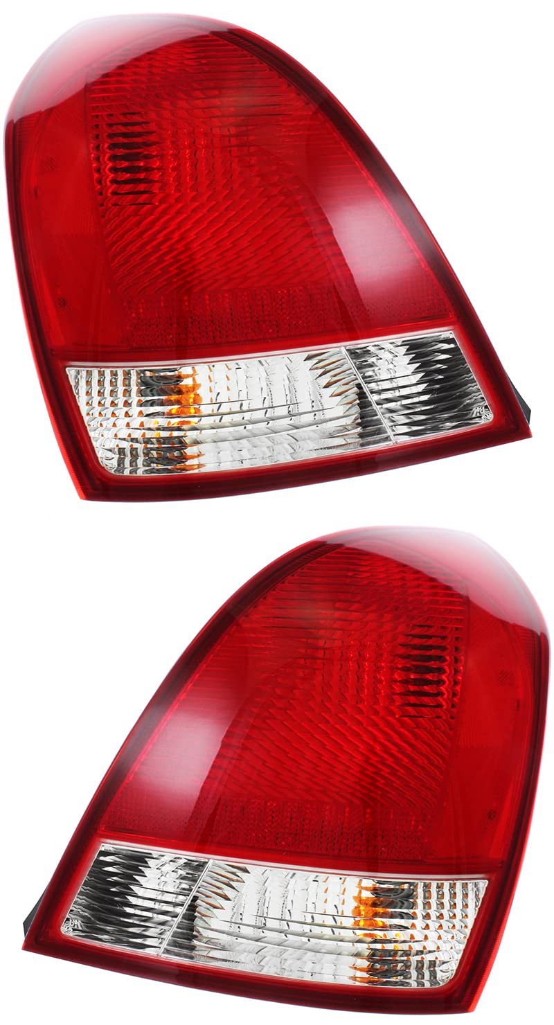 2001-2003 Hyundai Elantra Sedan Tail Lights Lamps Set - Left & Right Side Replacement - Perfect for Night Driving Safety & Car Restoration Projects