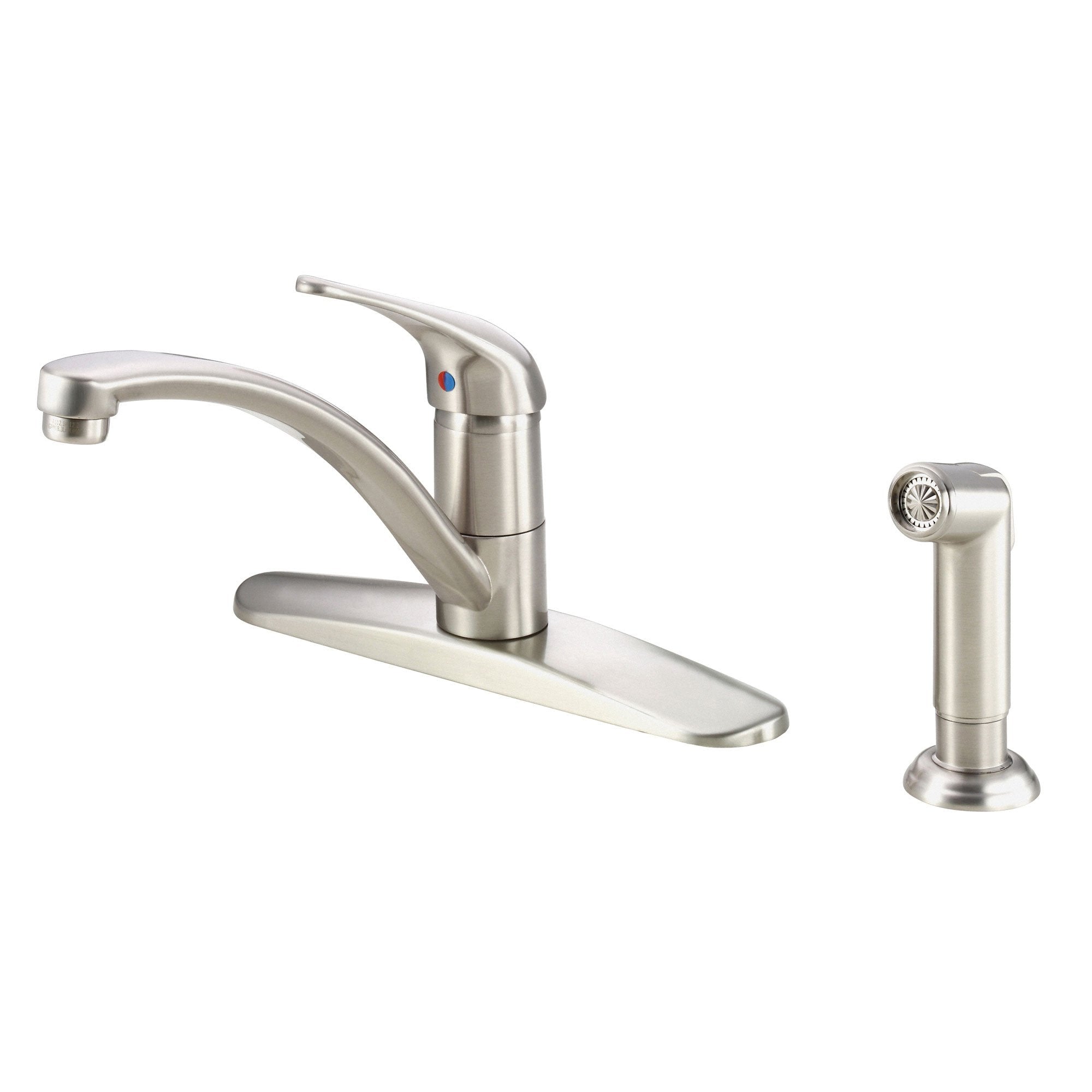 Danze Melrose Stainless Steel Single Handle Pull-Down Sprayer Kitchen Faucet - Modern Design for Sink, Dishwashing & Food Prep