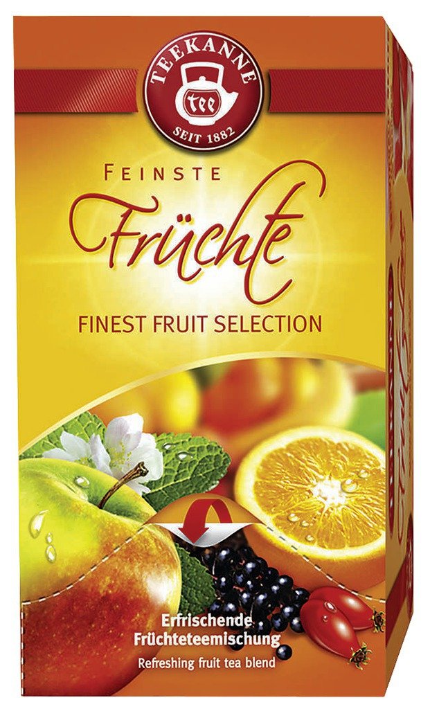 Teekanne Premium Fruit Tea Selection - 20 Tea Bags (60g) | Delicious Herbal Infusion for Relaxation & Wellness | Perfect for Afternoon Tea, Gifts & Healthy Lifestyle