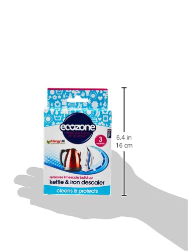 Kettle & Iron Descaler (3x20g) - Effective Limescale Remover for Coffee Makers, Teapots & Household Appliances | Fast Cleaning Solution for Kitchen & Home