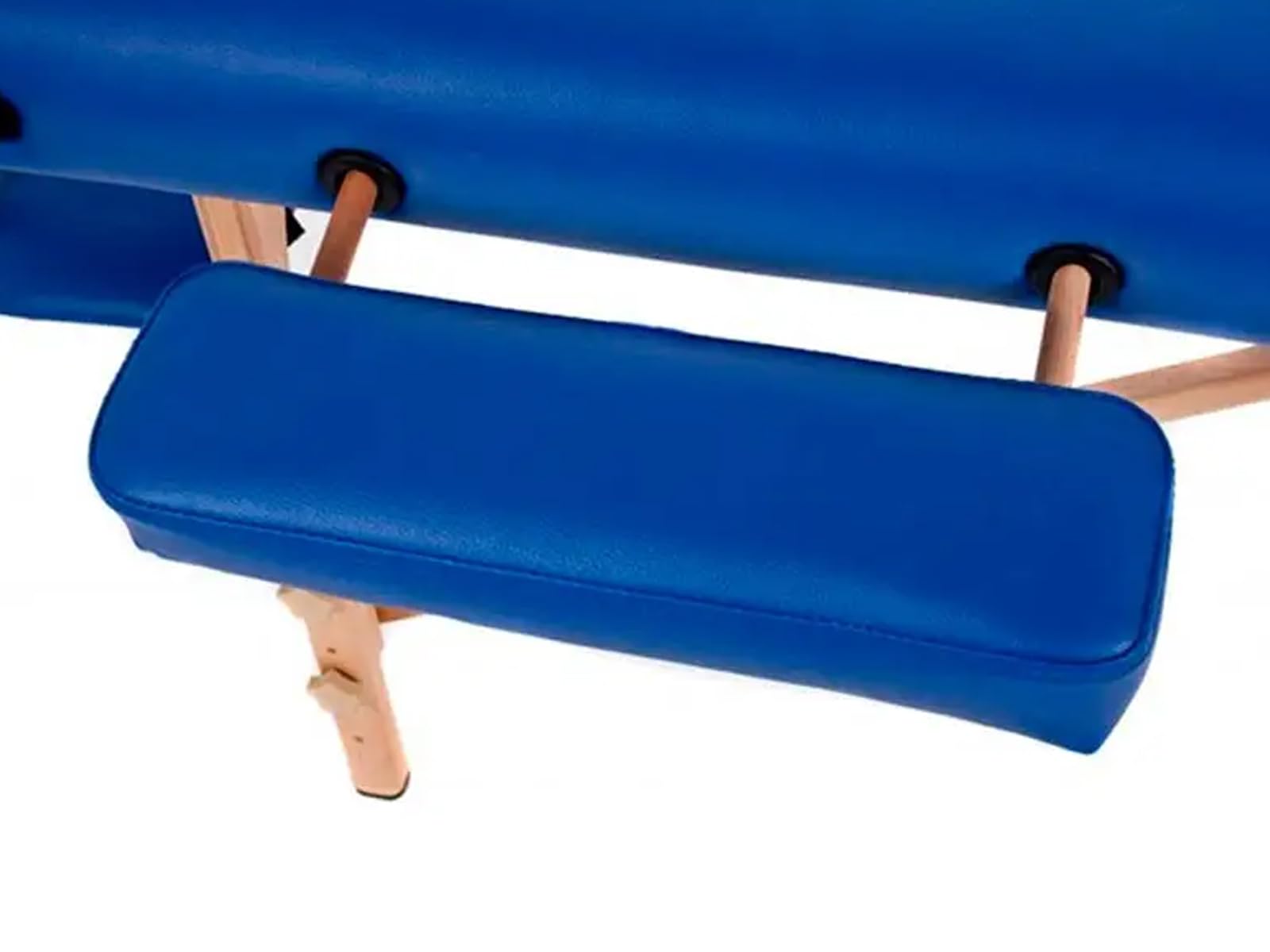 QUIRUMED Professional Wooden Folding Massage Table - Black, 186x66cm, Adjustable Height with Articulated Head - Leatherette Surface for Physical Therapy & Spa Treatments - Portable for Home & Professional Use