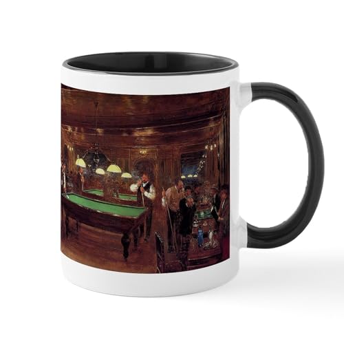 White/Black Inside - Billiards Art Mugs
