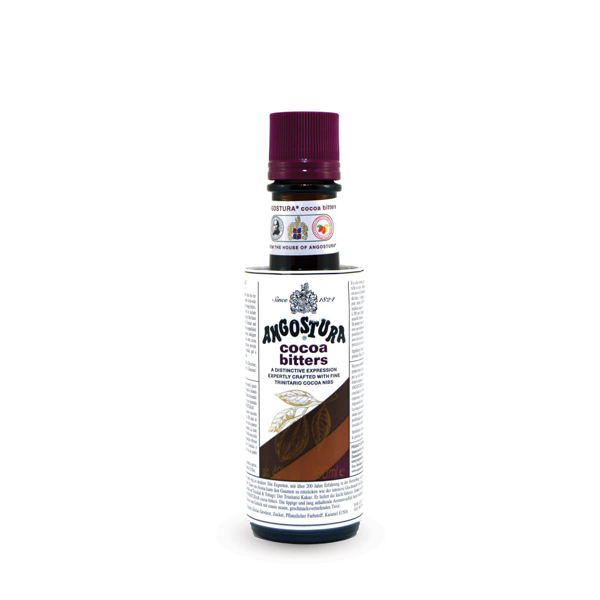 4 oz. Angostura Chocolate Bitters - Premium Cocktail Bitters for Old Fashioned, Manhattan & Baking - Rich Chocolate Flavor Enhancer for Drinks & Desserts