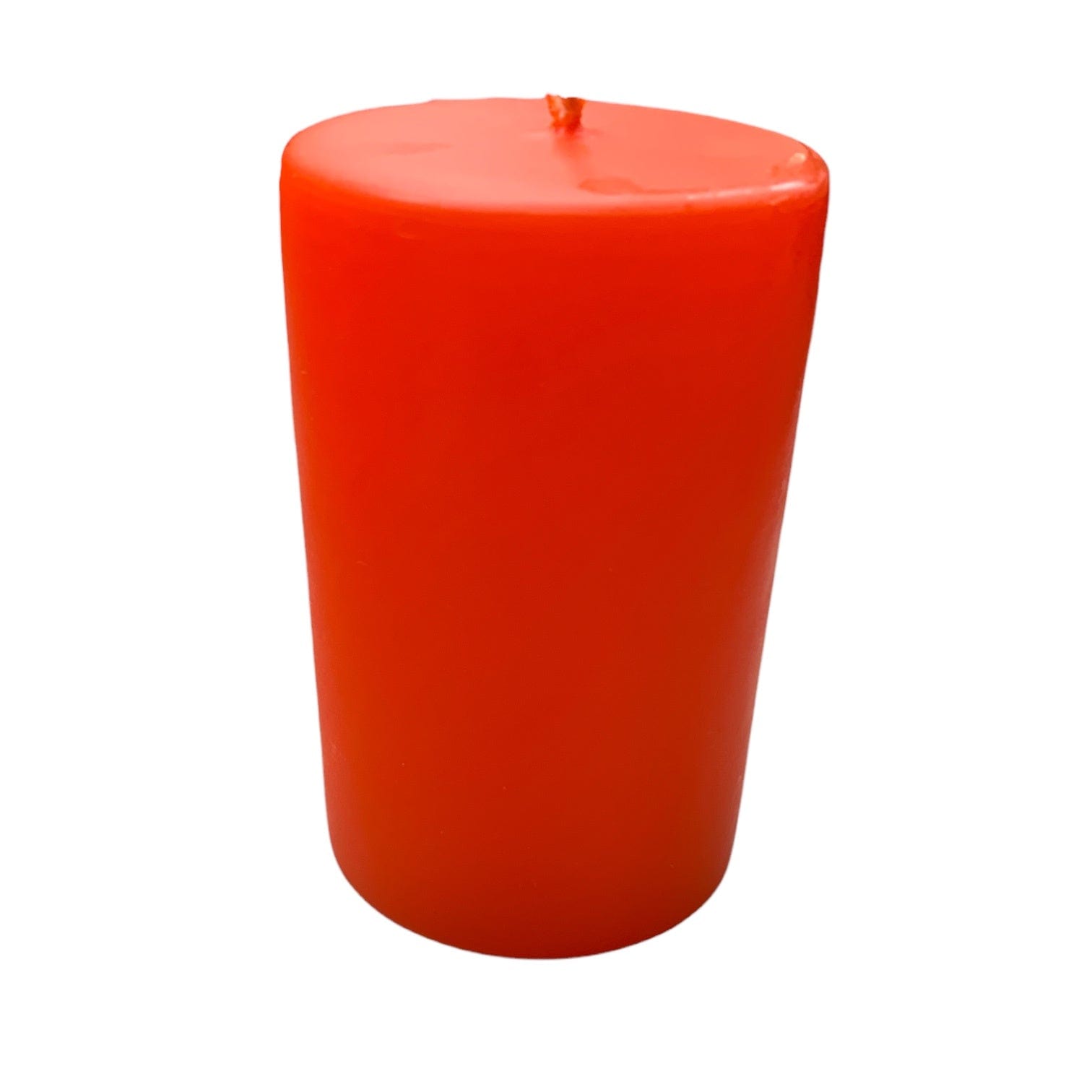 Premium Tangerine Scented Pillar Candle - 100mm (4 Inch) Handmade Soy Wax for Home Decor, Aromatherapy, Wedding & Relaxation
