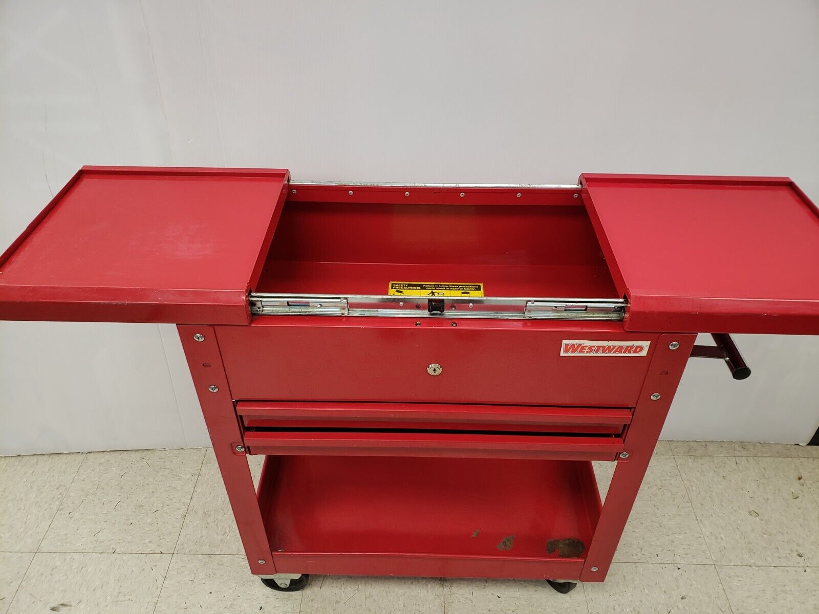 Westward Rolling Tool Box - Heavy Duty Steel Tool Chest with Wheels for Easy Mobility | Perfect for Garage, Workshop, and Job Site Organization
